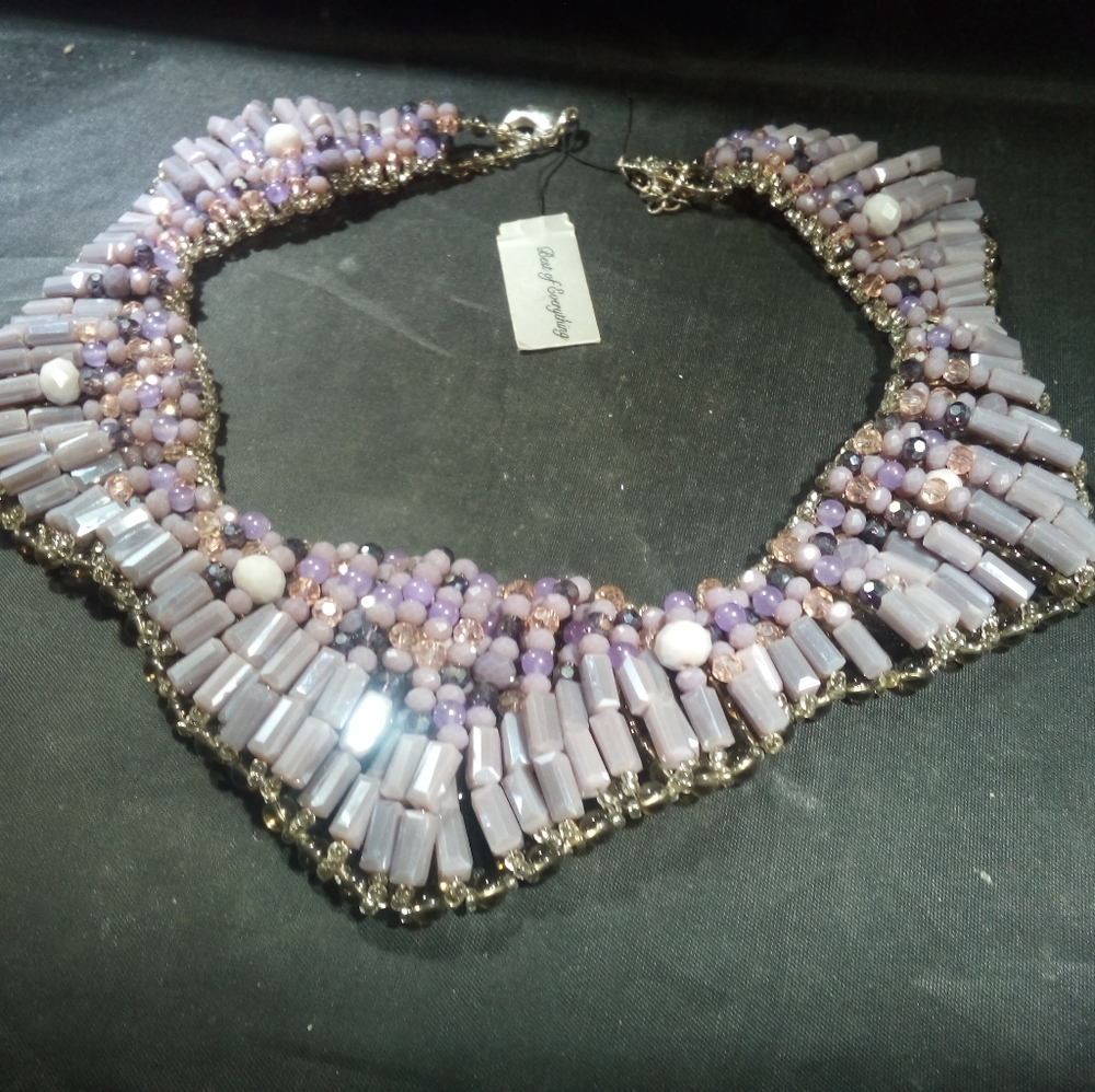 Women's statement necklace beaded